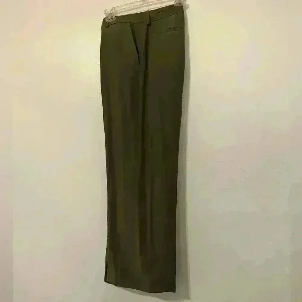 CK suit pants; olive green: NWOT